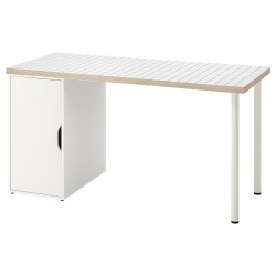 LAGKAPTEN/ALEX çalışma masası, beyaz-antrasit