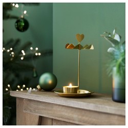 VINTERFINT tealight mumluk, altın rengi