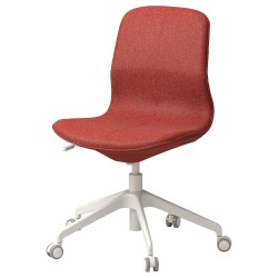LANGFJALL çalışma sandalyesi, Gunnared kırmızı-beyaz