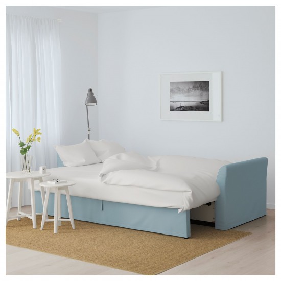 HOLMSUND 3'lü yataklı kanepe, orrsta açık mavi